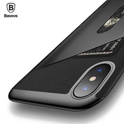 Étui de protection Iphone X Baseus Noir avec porte-carte