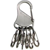 Mousqueton porte-clés avec attache, acier inoxydable, Key Rack S-Biner,  Nite Ize