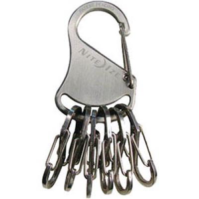 Porte-clés mousqueton  en acier inoxydable avec S-Biners Nite Ize