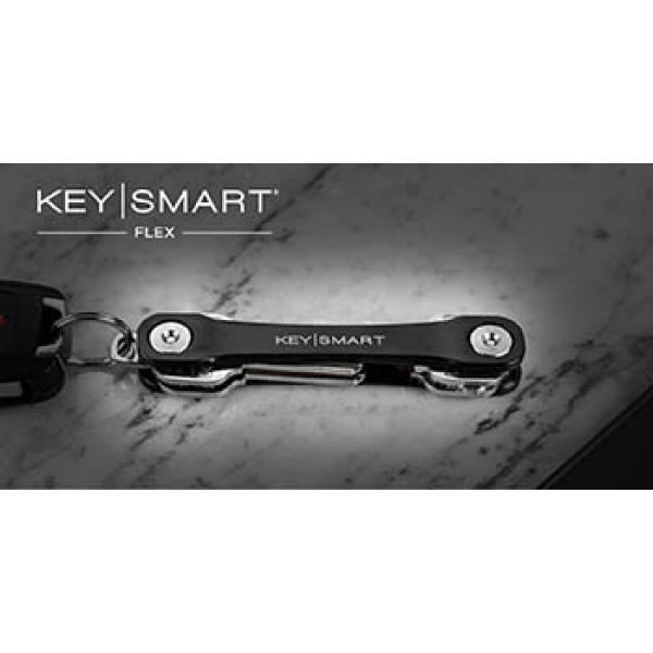 KeySmart - Porte-clés Compact et Organiseur de Trousseau à clés (jusqu'à 14  clés, Bleue) - Organisateur Range clefs